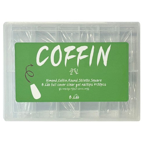 full cover clear gel nailtips (5 shapes)