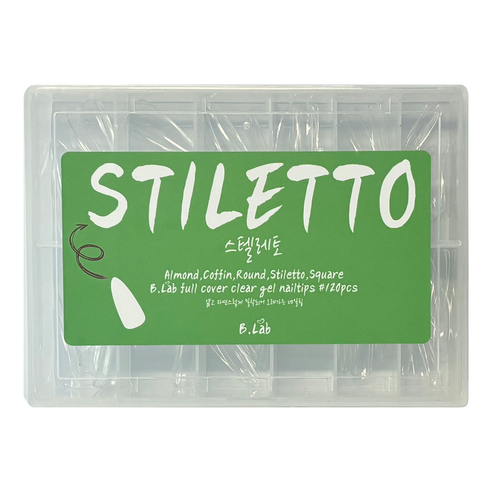 full cover clear gel nailtips (5 shapes)
