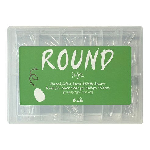 full cover clear gel nailtips (5 shapes)
