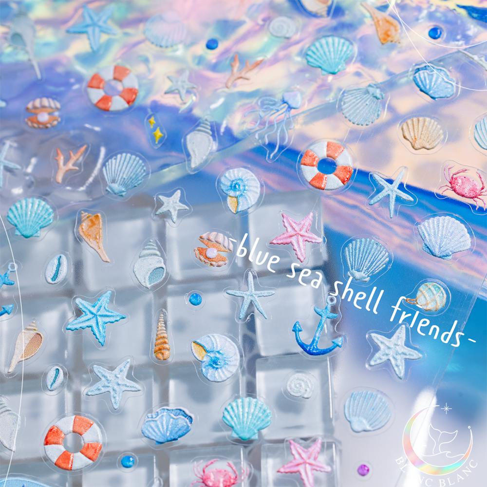 blue sea shell friends