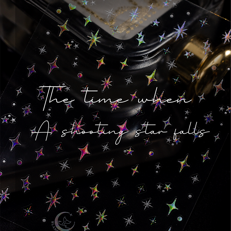 The time when a shooting star falls