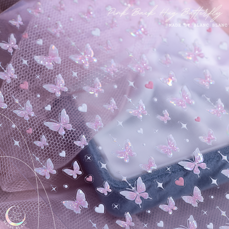 Pink Back Hug Butterfly