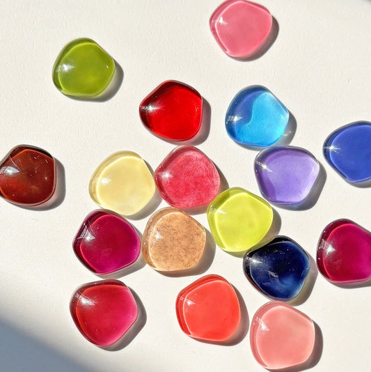 Collection of nail polish bottles with a white background