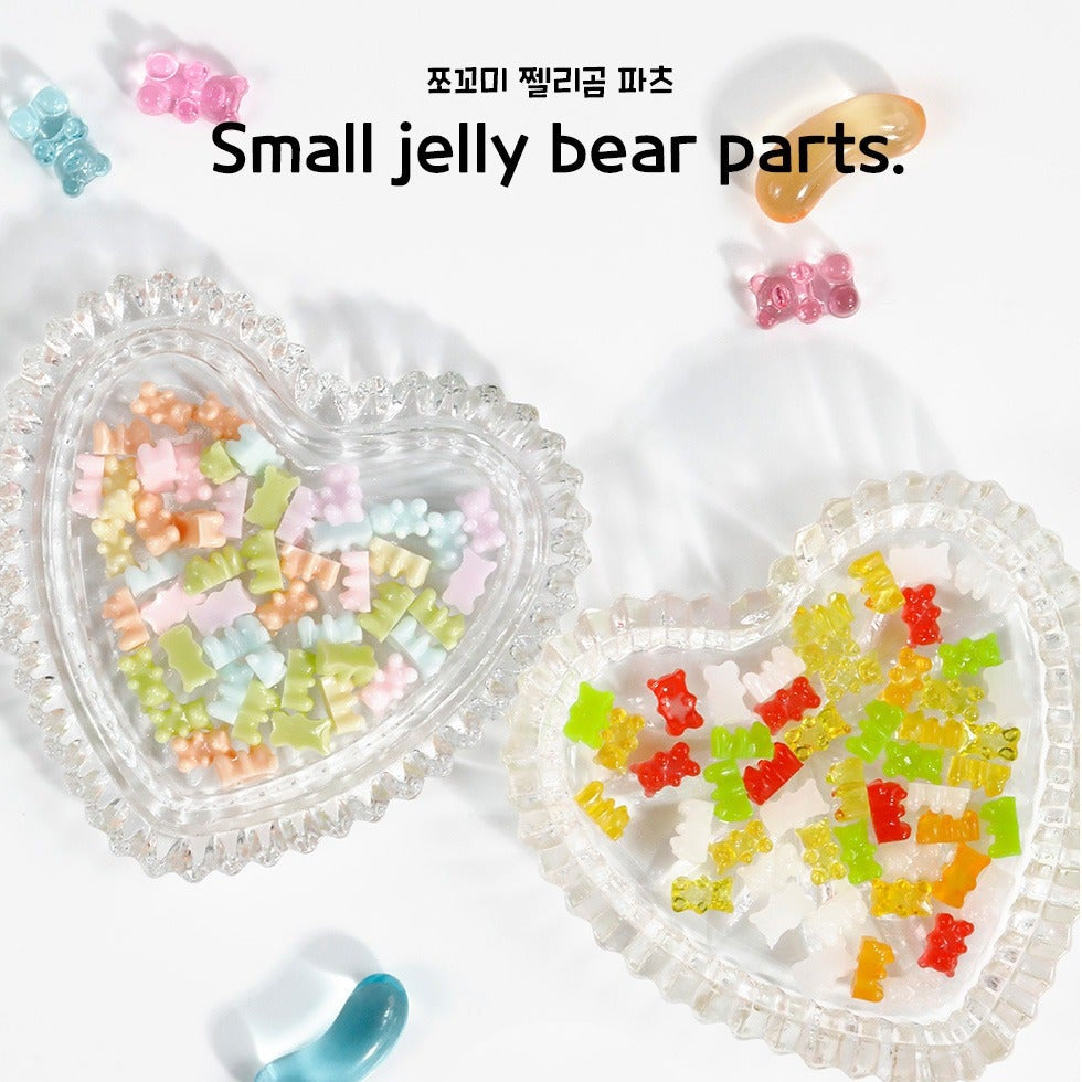 Small jelly bear parts (50 pieces)
