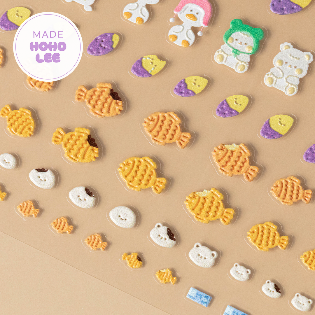Winter Nail Stickers - It's Okay Series (3 types)