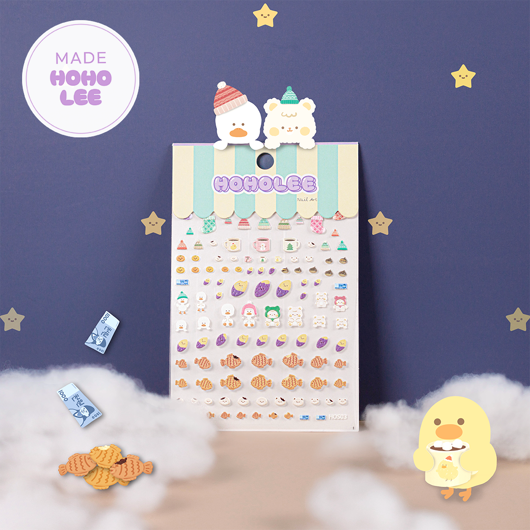 Winter Nail Stickers - It's Okay Series (3 types)