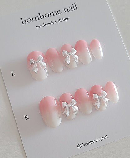 Strawberry Milk Bow Ombre