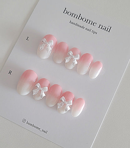 Strawberry Milk Bow Ombre