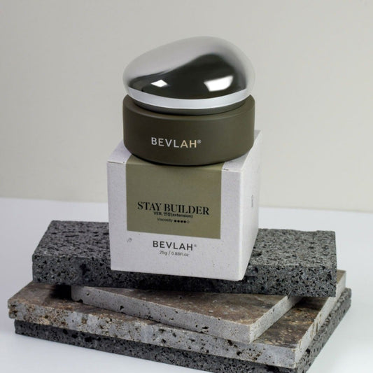 Bevlah Stay Builder product on a white background with text in Korean.