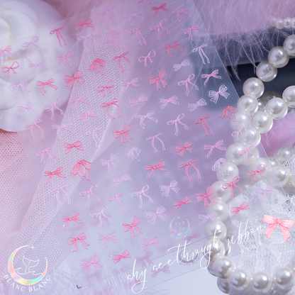 pink shy see through ribbon