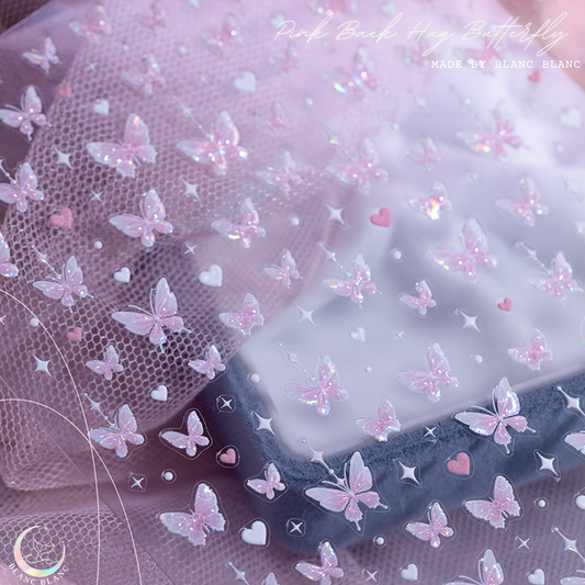 Pink Back Hug Butterfly