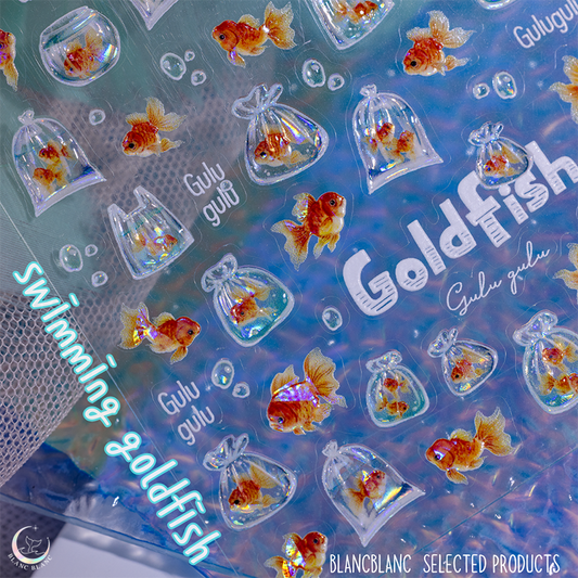 swimming goldfish