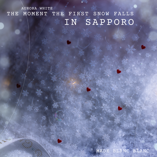 Aurora White the moment the first snow falls in Sapporo
