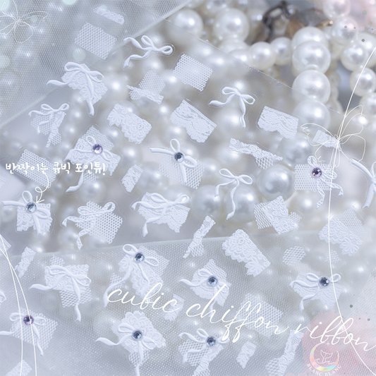 cubic chiffon ribbon