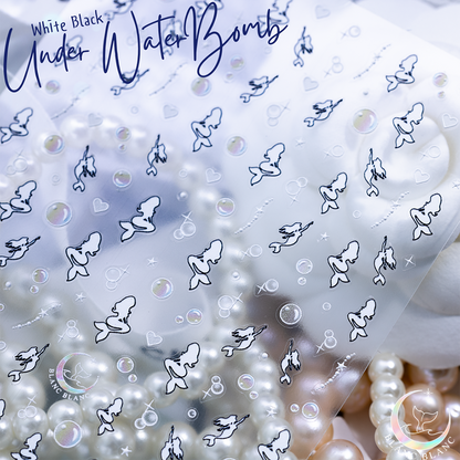 White Black Under Water Bomb
