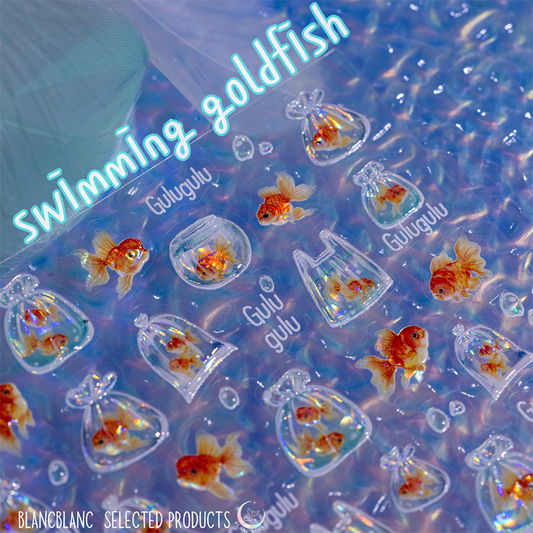 swimming goldfish