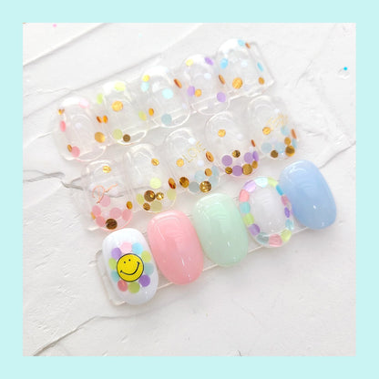 macaroon dot glitter