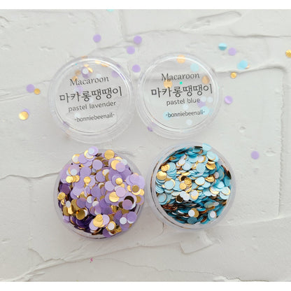 macaroon dot glitter