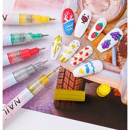 Nail Art Pen Set (12 Colors)