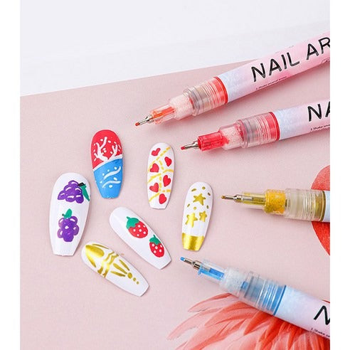 Nail Art Pen Set (12 Colors)