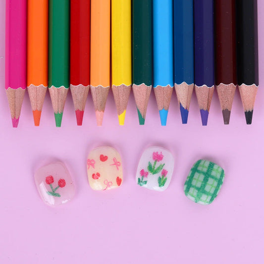 Oil-Based Color Pencil Set (12 Colors)