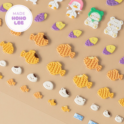Winter Nail Stickers - It's Okay Series (3 types)