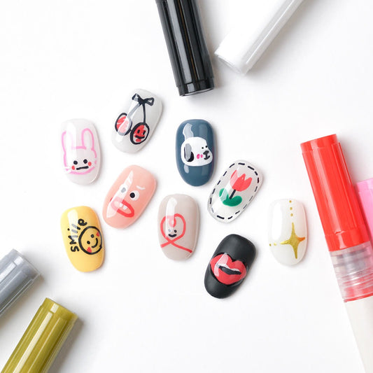 Nail Drawing Pen Set (6 Colors)