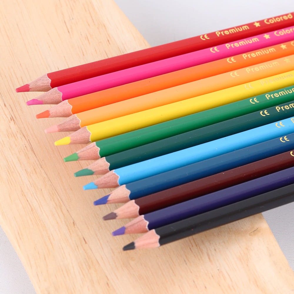 Oil-Based Color Pencil Set (12 Colors)